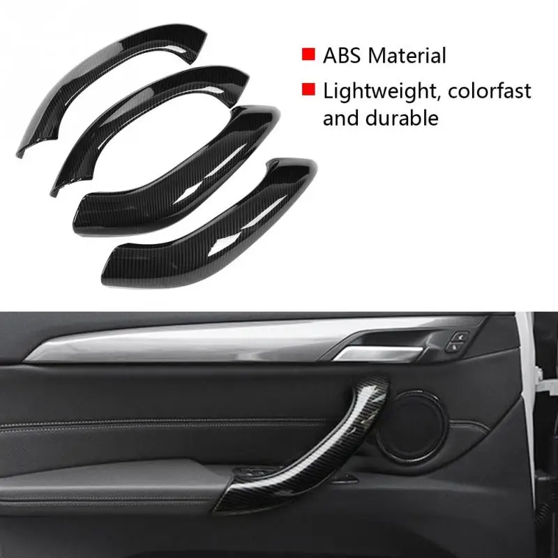 Для BMW X1 X2 2016 2017 2018 2019 4 шт. углеродное волокно стиль Автомобильная накладка на
