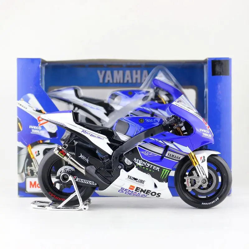 Maisto/1:10 весы/Моделирование литья под давлением модель мотоцикла Игрушка/2013 YAMAHA YZR-M1 № 99 Гонки/нежная коллекция/Рождественский подарок для детей