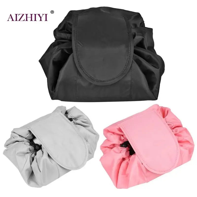 Women Drawstring Cosmetic Bag Travel Makeup Bag Organizer Storage Pouch