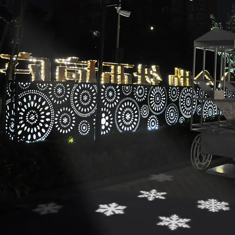 

Decoration Light Snowflake Projector Lights for DJ KTV Bar Party Garden 14 Patterns Lights Christmas Night Lamp Garden Decor(US)