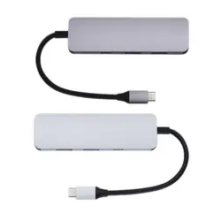 Горячая Распродажа 5 в 1 Тип C концентратор 4 к HDMI выход 2 USB 3,0 порт SD/TF кардридер USB-C конвертер мульти-порт адаптер для MacBook Pro