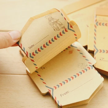 

45 pcs/set Small w44 Beautiful e01 Stationery Officew16 w19n Student Supplies Simple 710 Kraft Paper Envelope