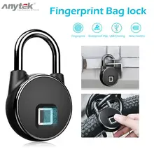 Anytek P22 Умный Замок без ключа для отпечатков пальцев IP66 Противоугонный замок безопасности полупроводниковый технология распознавания отпечатков пальцев