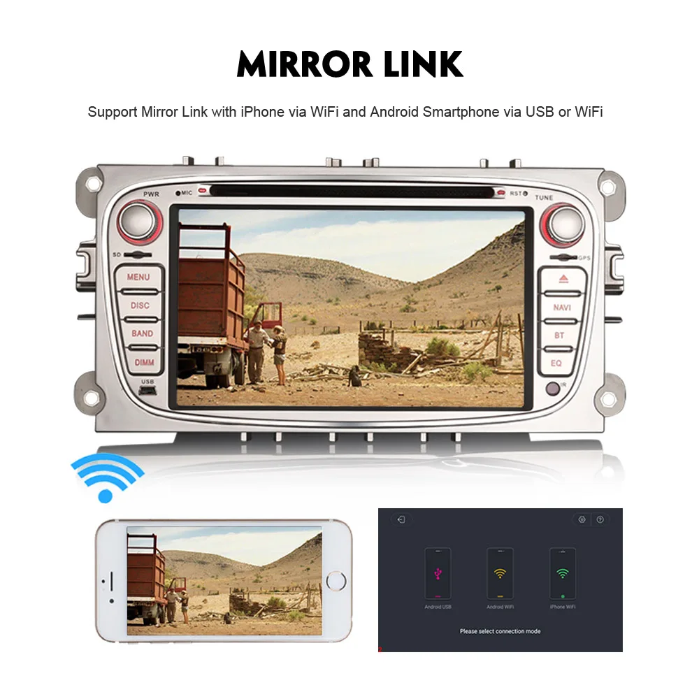 7 &quotDAB + четырехъядерный Android 8 1 Авторадио автомобильный стерео WiFi 4G DVD OBD