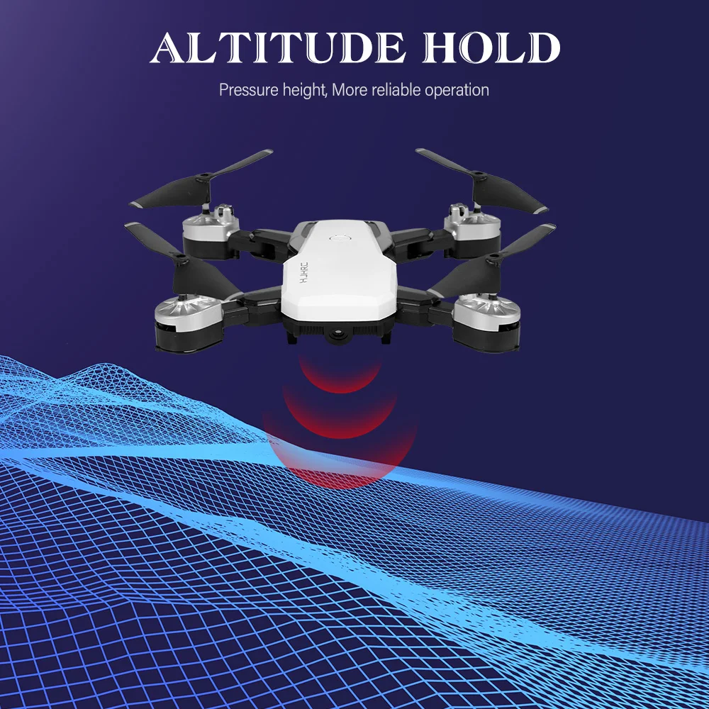 Квадрокоптер HJHRC HJ28 Радиоуправляемый с камерой 720P Wi Fi FPV для рождественского