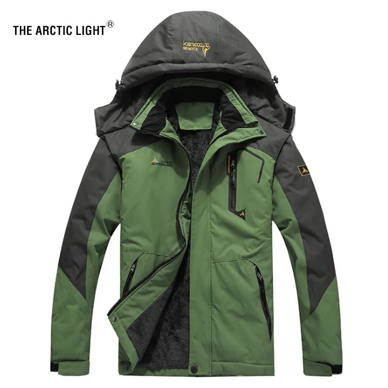 Светильник ARCTIC-30 градусов, супер теплая зимняя Лыжная куртка, Мужская Водонепроницаемая дышащая куртка для сноуборда, лыжного спорта