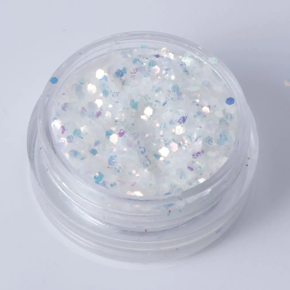 

Mixed Nail Glitter Powder Sequins Shinning Colorful Nail Flakes 3d DIY Charm Dust For Nail Art Decorations