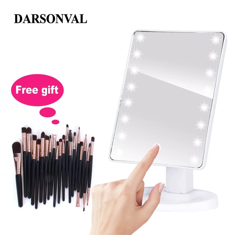 

LED Magnifier Professional Makeup Mirrors With Adjustable 16/22 Touch Screen Professional Lighted Mirrors For Beauty Makeup