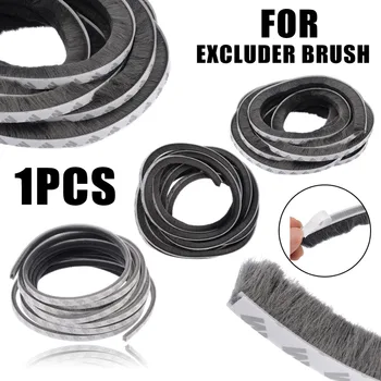 

5M Self Adhesive Door Draught Excluder Brush Window Pile Seal Film Weather Strip For Home Office Door Hardware