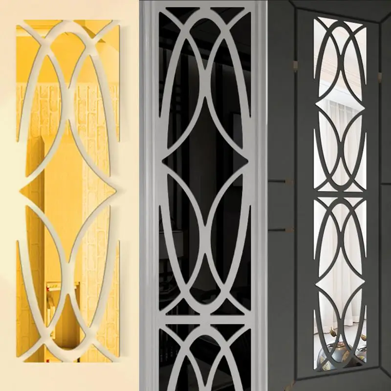

Line Corner Acrylic Background Wall Sticker Border Mouldings Ceiling Line DIY Random Combination Wall Decoration Mirror Stickers