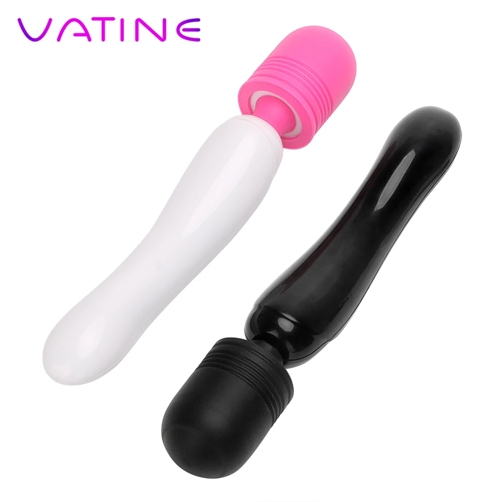 VATINE Водонепроницаемый стимулятор массажер Волшебная палочка USB Перезаряжаемые Вибраторы двойной двигатели для взрослых Секс-игрушки для