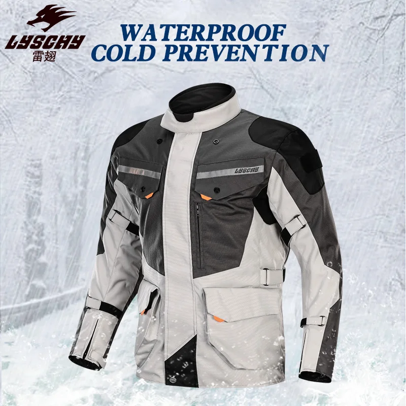 LYSCHY Men Motorcycle Jacket Motorbike Riding Jacket Windproof Motorcycle Full Body Protective Gear Armor Autumn Winter Clothing LYSCHY Men Motorcycle Jacket Motorbike Riding Jacket Windproof Motorcycle Full Body Protective Gear Armor Autumn Winter Clothing