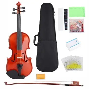 

Astonvilla AV-03 Spruce Curly Maple 1/48 Violin with Box Rosin String Sticker for Kids