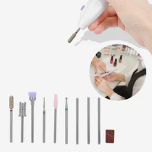 Точилка для ногтей набор сверл для ногтей сплав для маникюра аксессуары набор инструментов для маникюра