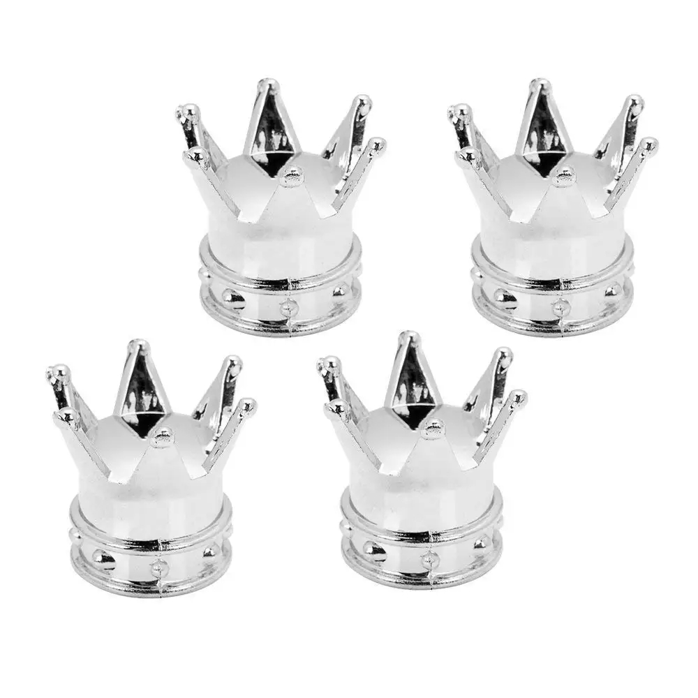 Bling Корона Chrome крышки стержня вентиля шины горный хрусталь покрышки для