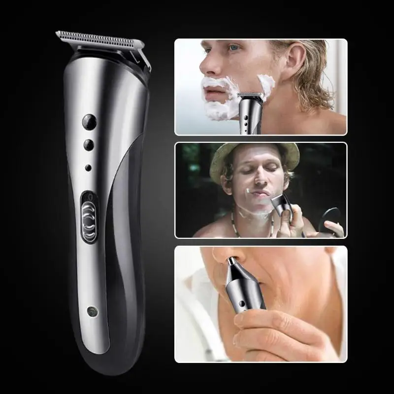 KM 1407 3 in 1 Electric Shaver Hair Trimmer Rechargeable Electric Nose