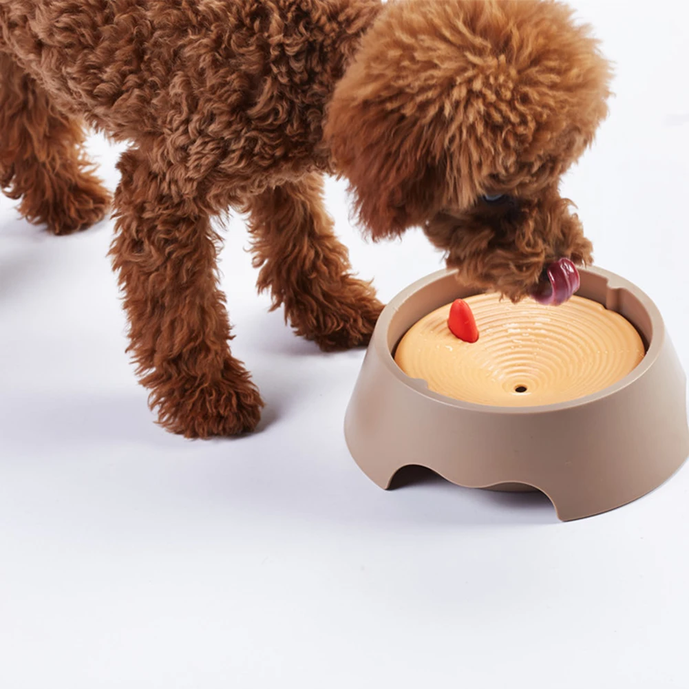 

Pet Dog Bowls 66ml Floating Not Wetting Mouth floating dog loop drinking water splash-proof dual-use feeding bowl 2 generations