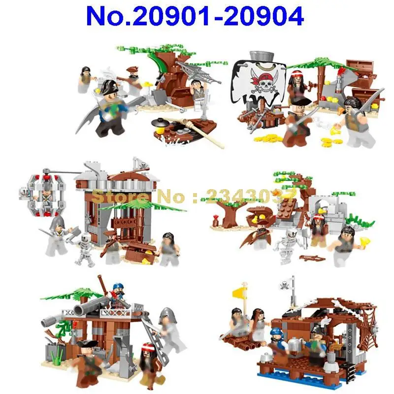 

20901-20904 Pirates Black Pearl Ghost Ship Building Blocks Toy
