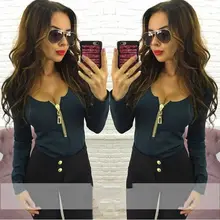 Осенние модные женские футболки с молниями, уютные топы с длинными рукавами и круглым вырезом, сексуальная шерсть, черные, красные футболки, пуловеры повседневные