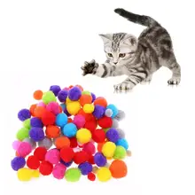 

Soft Colorful Plush Balls Kitten Pet Play Scratch Catch Toys Assorted Ball