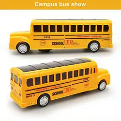 Детский сад автобус электрический игрушечный автомобиль 3D моделирование свет музыка школьный автобус модель может быть освещен