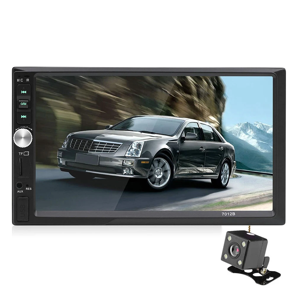 

7012B Car Multimedia MP5 Player Remote Controller Mirror Link Dual Control Support Bluetooth HD Video with Rearview Camera
