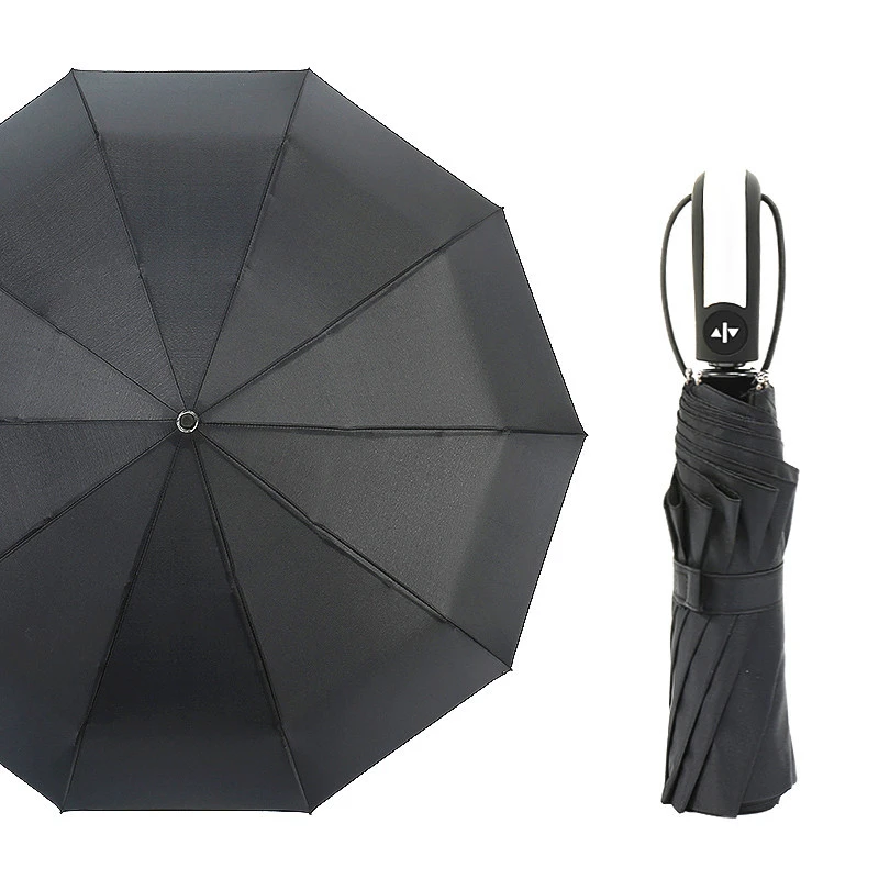 Ветер устойчивостью складной автоматический зонт дождя Для женщин авто люкс большой Ветрозащитный зонты, дождь для мужские черные покрытие 10 K зонтик