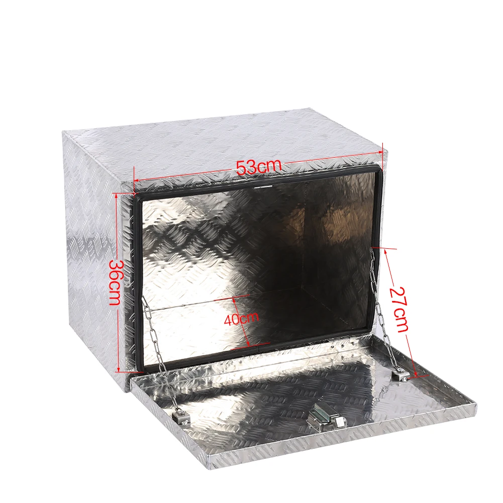 Грузовик Трейлер хранения алюминиевого сплава рифленая панель ящик инструментов w/ключи 600x410 мм инструмент