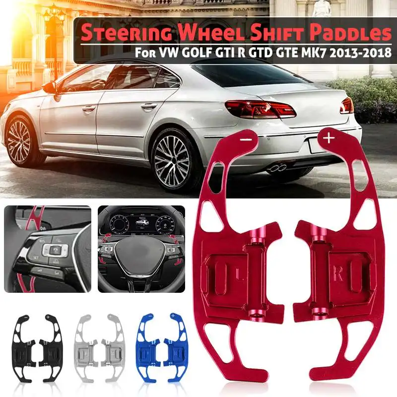 

Pair Metal Car Steering Wheel Paddle Extend Shifter Replacement For VW GOLF GTI R GTD GTE MK7 7 for POLO GTI Scirocco 2014-2018