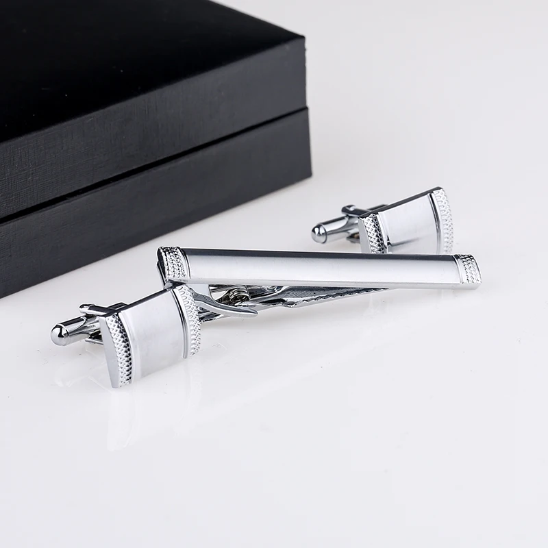 

High Quality Cuff links & Necktie / Tie Pin For Men's Gift Tie Bars Set of Cufflinks And Tie ClipS Free Shipping QiQiWu CT-1015