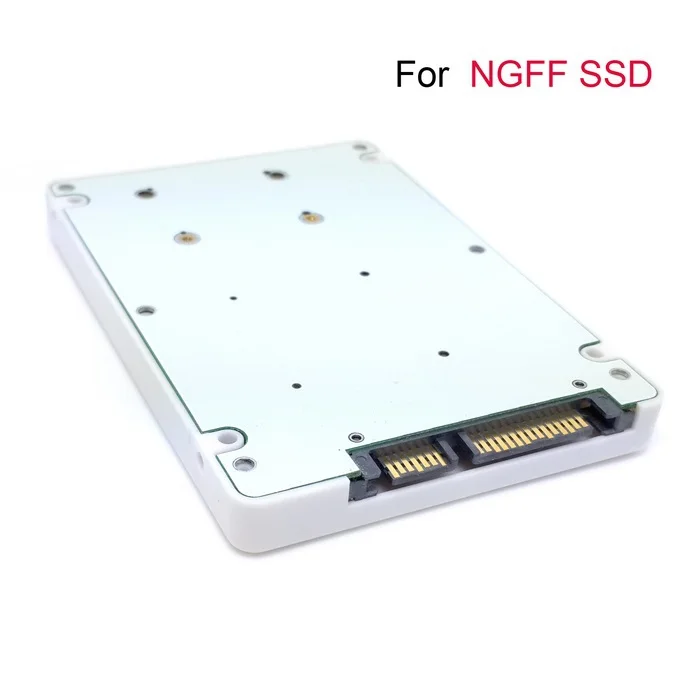 10 шт./лот E431 E531 X240 Y410P Y510P M.2 NGFF PCI-E 2 полосы SSD до 7 мм 2," SATA 22pin жесткий диск корпус белый