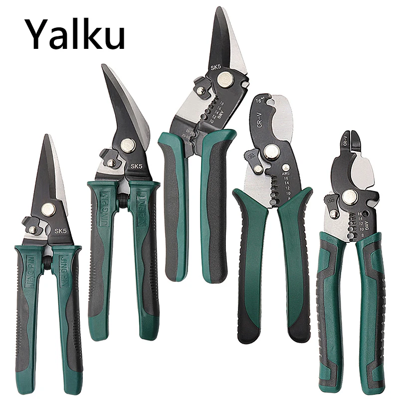 

Yalku Multitool Pliers Cable Cutting Wire Stripping Iron Scissors Wire Stripper Hand Tool Pliers Scissors Crimping Tool New