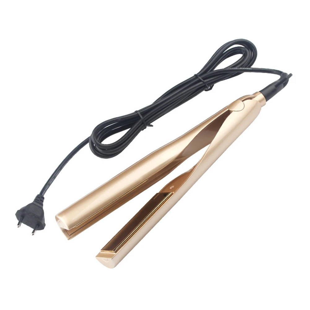 

2 In 1 Wet Dry Mini Flat Iron LED Temperature Control Hair Curler Twist DIY Straightening Styler Dual Use Electric Corrugation