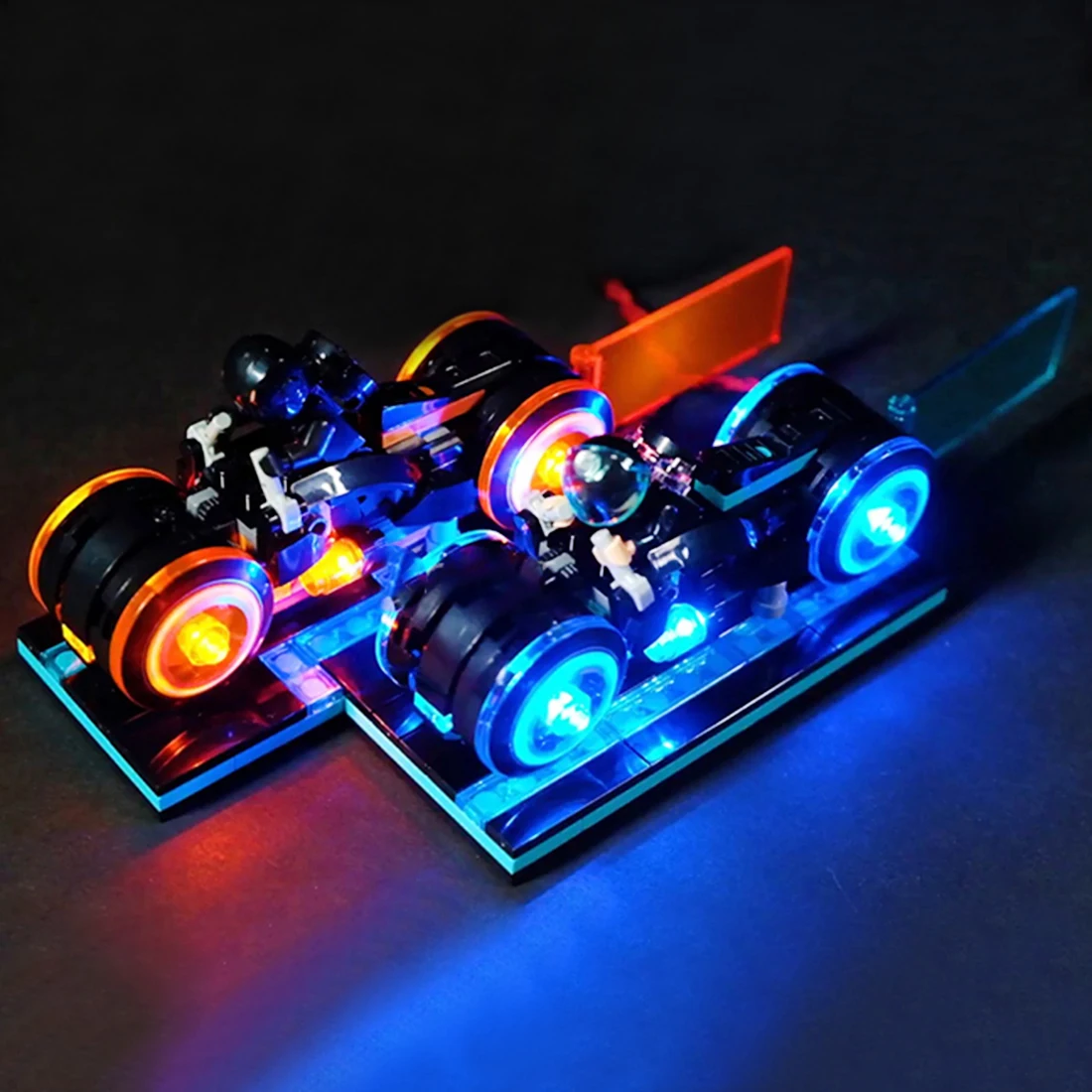 

LED Light Building Block Modified Brick Kit for LE GO High Speed Light Wheel 21314 Creative Birthday Gift (LED Included Only)