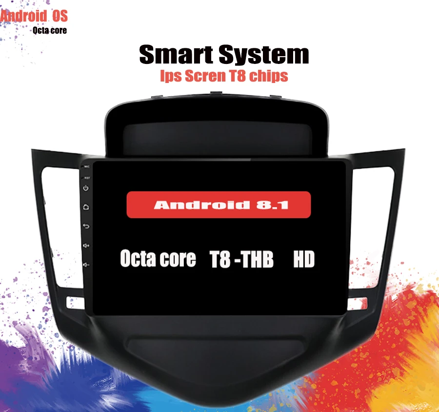 Sale Android 9.1 hd Car Stereo DVD Player GPS Navigation Multimedia for Chevrolet Cruze 2009-2012 Head unit Tape Recorder Radio Audio 3