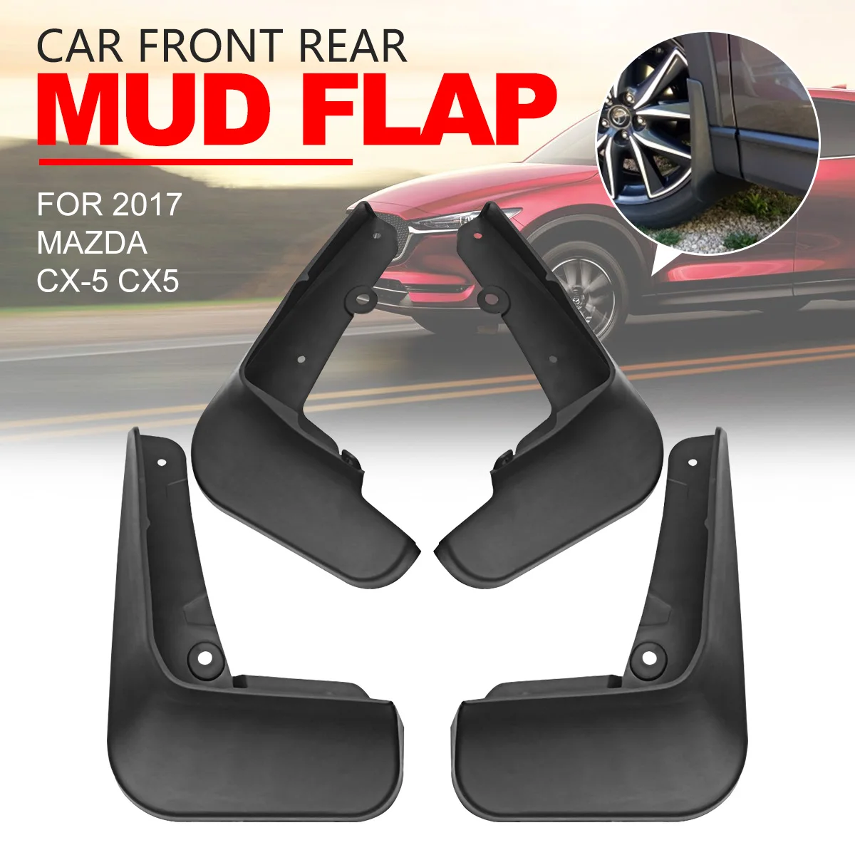 Mud Flaps for Mazda CX 5 CX5 2017 Car Fender Flares Mudguards Mudflaps