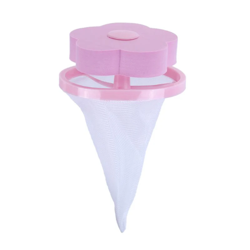 

Household Goods Washing Machine Epilator Hair Cleaning Filter Bag Laundry Bag Laundry Bag Absorbent Net Pink