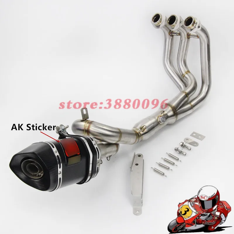 

Motorcycle Full Exhaust System Slip on For Yamaha MT09 FZ09 2014-2018 XSR900 Exhaust Muffler Pipe