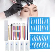 13 типов микроблейдинга бровей губ татуировки комплект практика кожи иголка для пигмента кольцо чашки татуировки перманентный тело набор косметики для макияжа