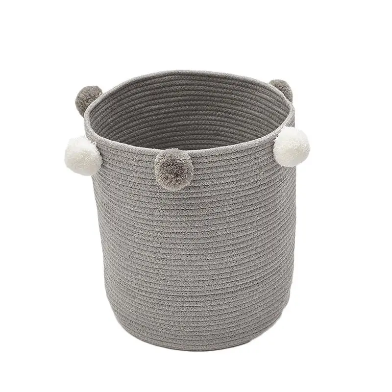 الأدبية المنزلية سلة التخزين الشعر الكرة سلة الغسيل لعبة اللعب أشتات الملابس القذرة دلو العملي المنظم الوردي الأزرق