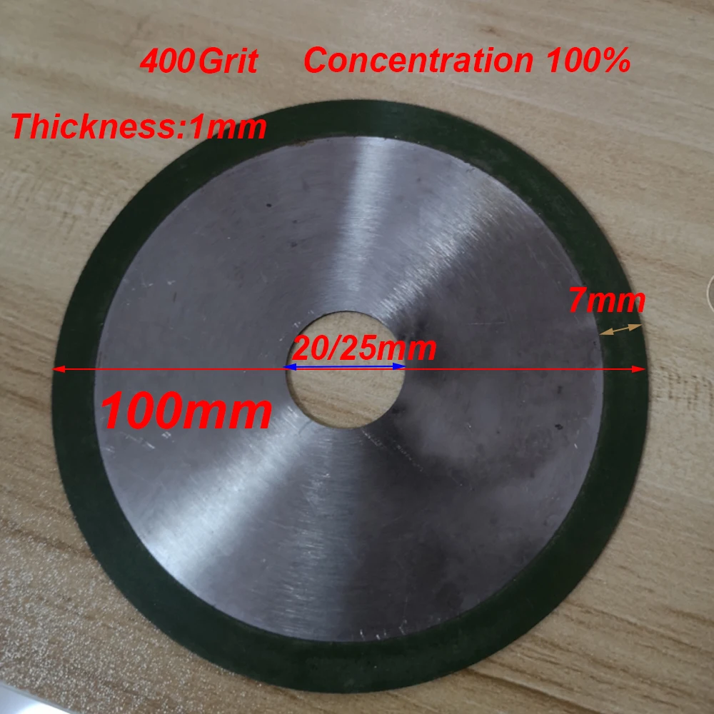 

Custom Diamond Grinding Cutting Disc Wheel Resin Bond 100x25x1mm 400# 2Pcs