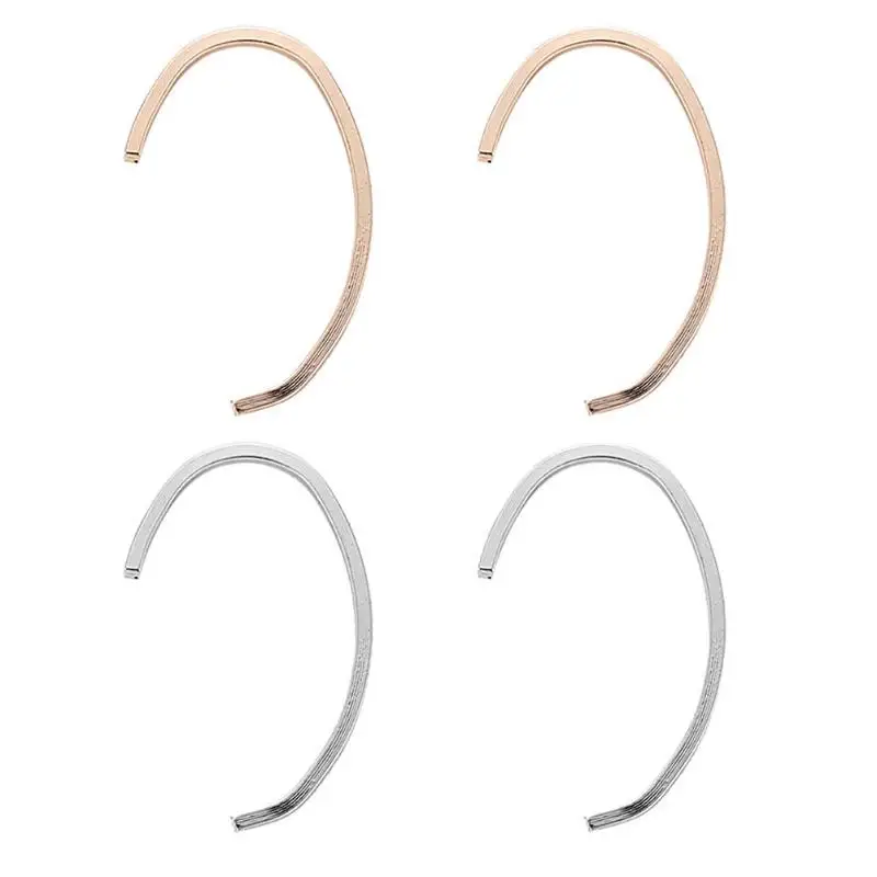 Geometric C Shaped Earrings Round Ear Studs Statement Fashion Bohemia