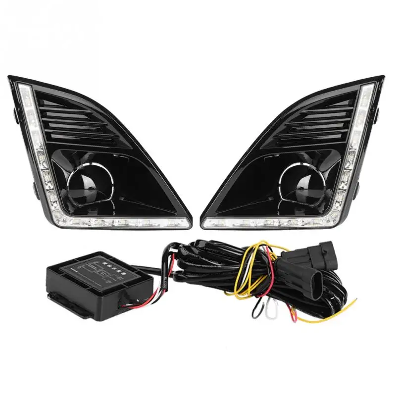 

1Pair Car Daytime Running Light Turn Signal 2-Color DRL LED Fog Lamp for Chevrolet Cruze 13 14 15 Auto Waterproof Car Styling