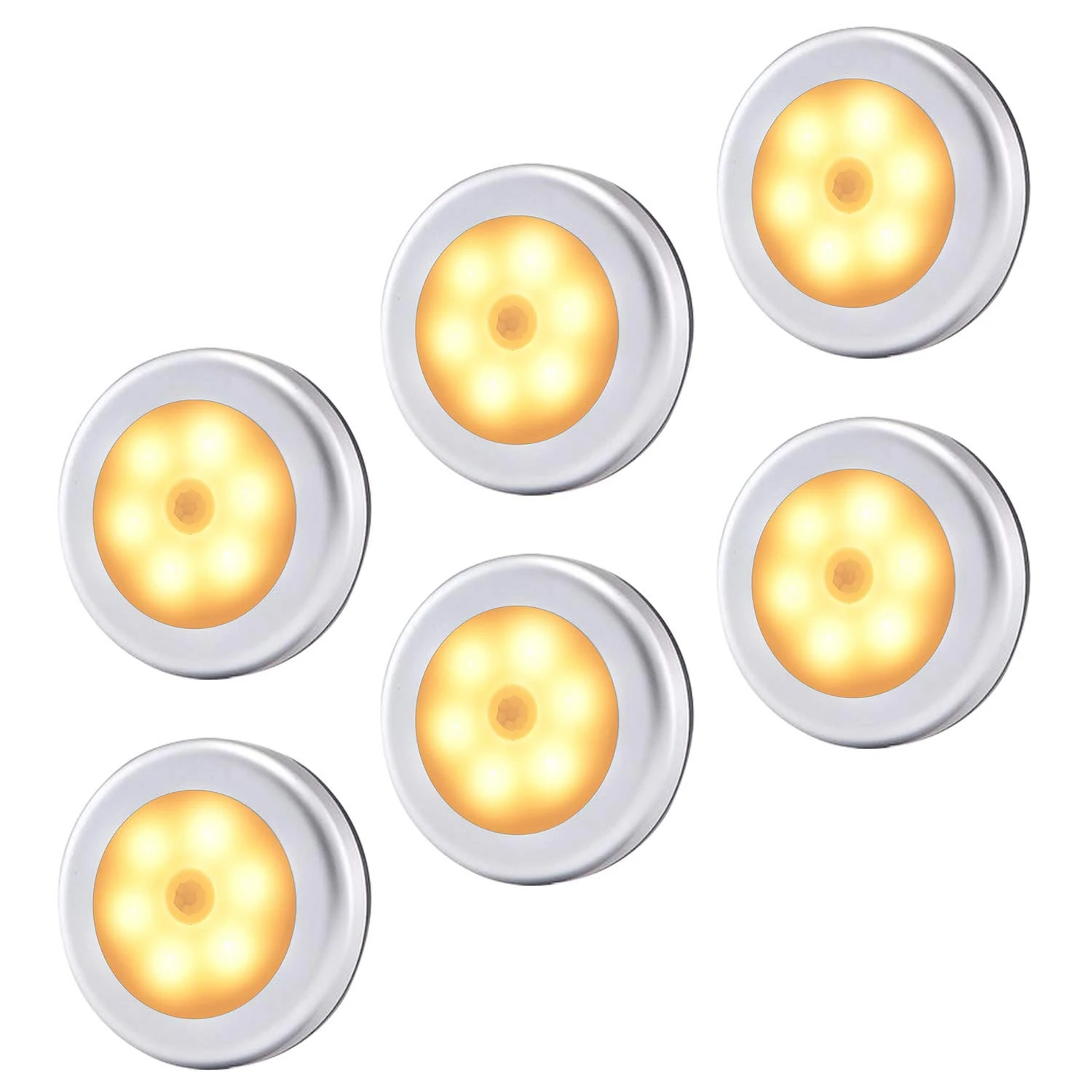 

Led Motion Sensor Light, Wireless Battery Powered Night Lights Stick Anywhere Lamp For Home, Kitchen, Hallway, Cabinet, Closet