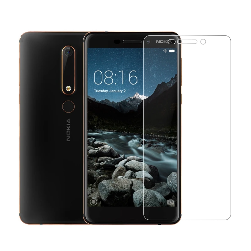 2.5D Закаленное стекло для Nokia 8 6 2 7 2018 1 3 5 X7 X3 защитный чехол Защитная