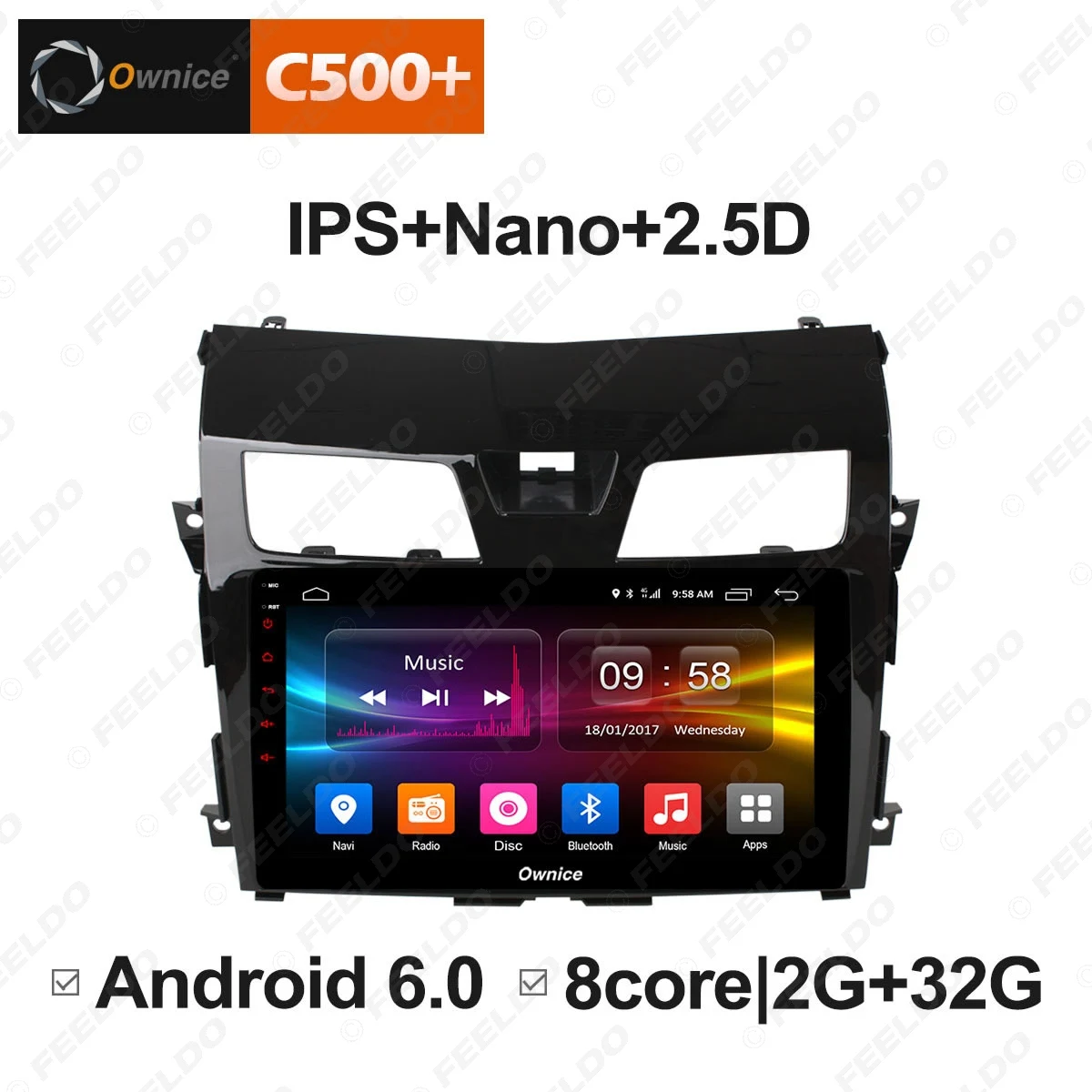 Best LEEWA 10.1 " Android 8.1 8-Core/DDR3 2G/32G/Support 4G LTE Car Media Player With GPS/FM/AM For Nissan TEANA 2013-2016 (Teana 3) 2