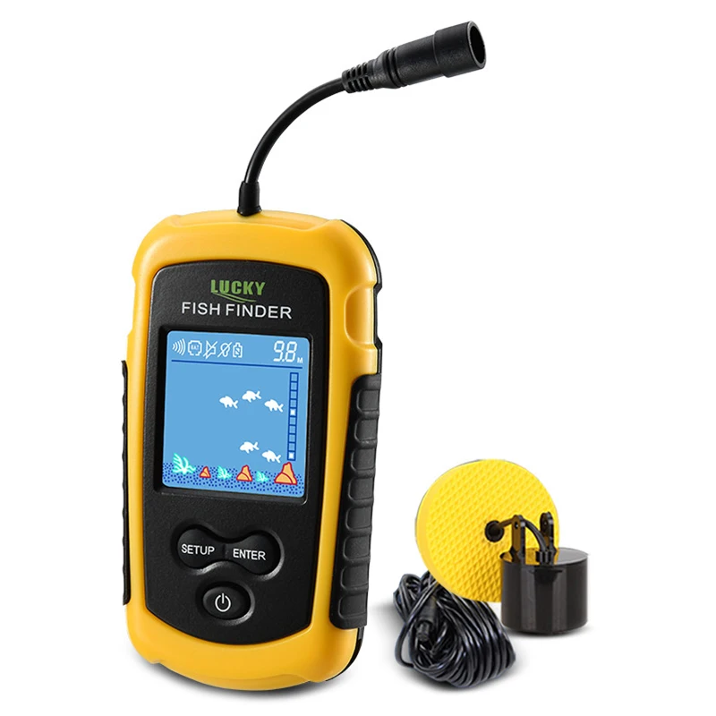 

LUCKY FFC1108 - 1 FFW1108 - 1 Water Depth Fishing Finder Fishfinder Finder Alarm Sensor Transducer