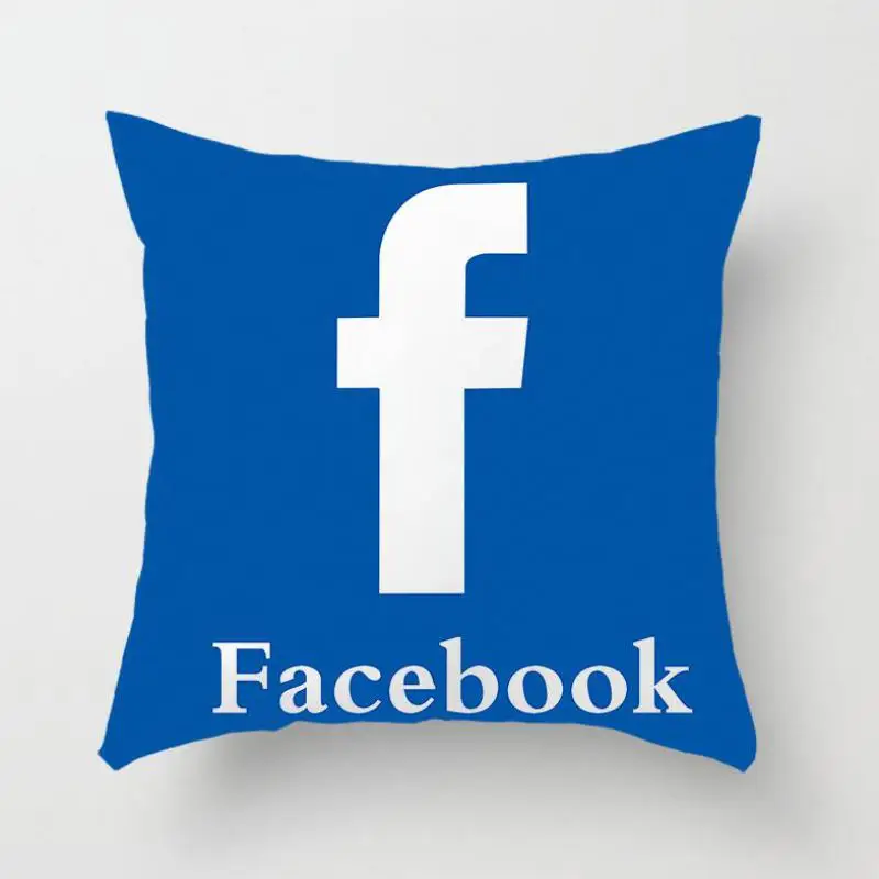Чехол для подушки под заказ с логотипом Wechat Snapchat Skype Viber Phone Instagram Decor Facebook чехол