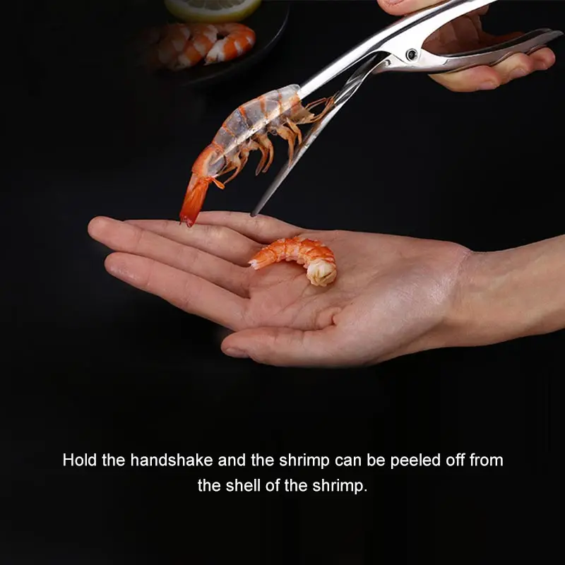 

Stainless Steel Smart Shrimp Peeling Plier High-Class Restaurant Kitchen Easy Shrimp Clamp Housewife Handy Shrimp Peel Tool A