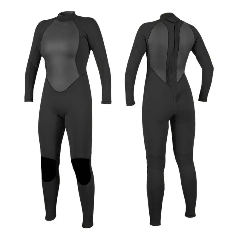 

3MM Thick Women's One-piece Diving Suit Long Sleeve Warm Wetsuit for Swimming Surfing Snorkeling Wading Swimsuit